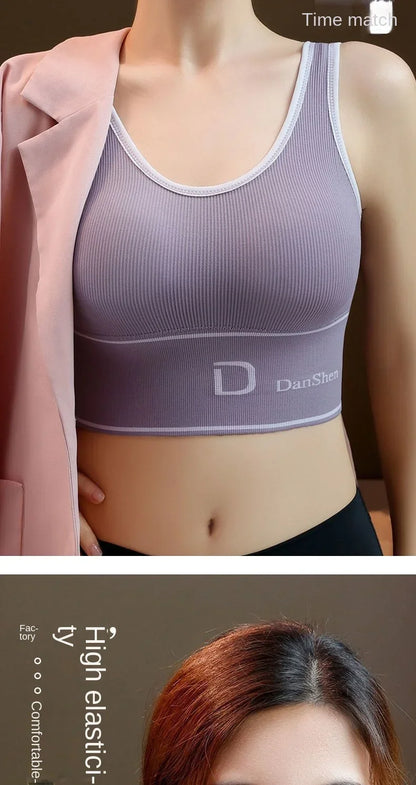 Haut de sport sans bretelles pour femme
