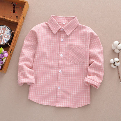 Chemise Enfant à Carreaux en Flanelle pour Garçon