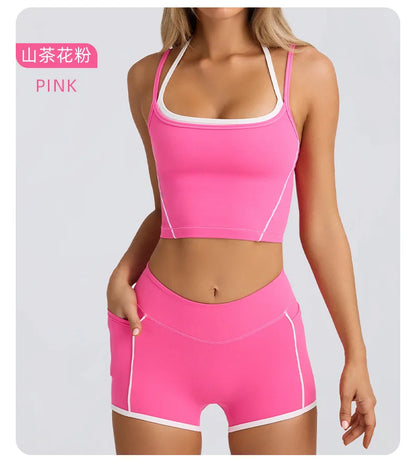 Ensemble Sport Femme 3 Pièces pour Yoga, Fitness et Running