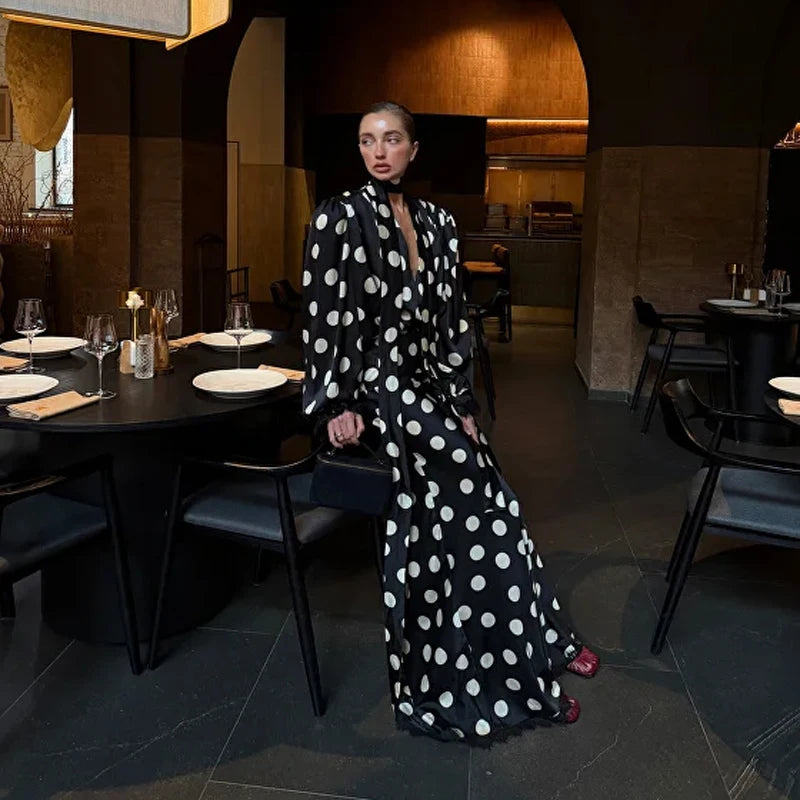 Ensemble Femme Élégant à Pois