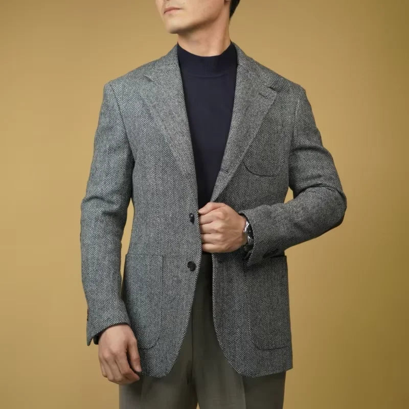 Blazer Homme en Tweed Slim Fit