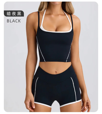 Ensemble Sport Femme 3 Pièces pour Yoga, Fitness et Running