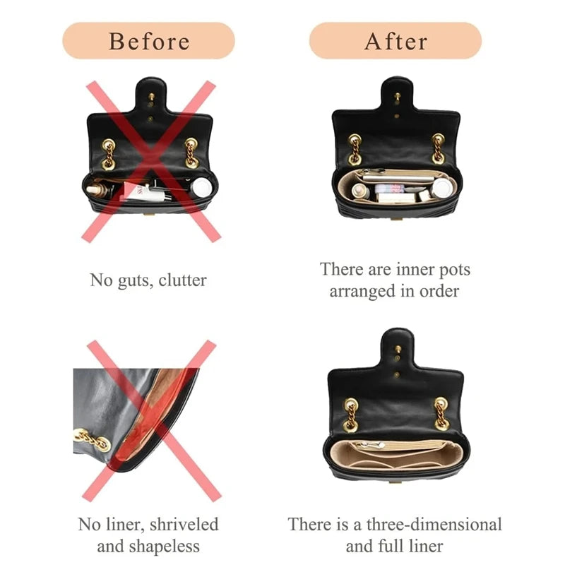Organisateur de Sac pour Longchamp Mini