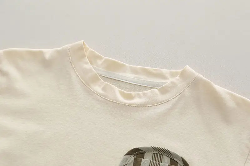 Ensemble Enfant 2 Pièces T-Shirt Rayé et Short