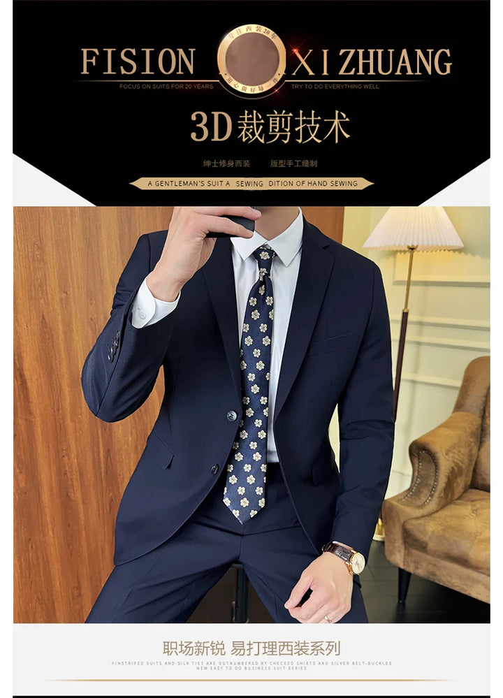 Suit Homme Élégant 2 Pièces