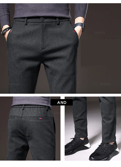 Pantalones elásticos elegantes para hombre