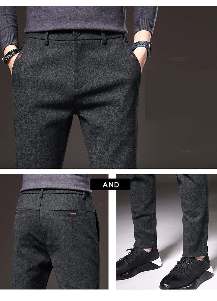 Pantalones elásticos elegantes para hombre