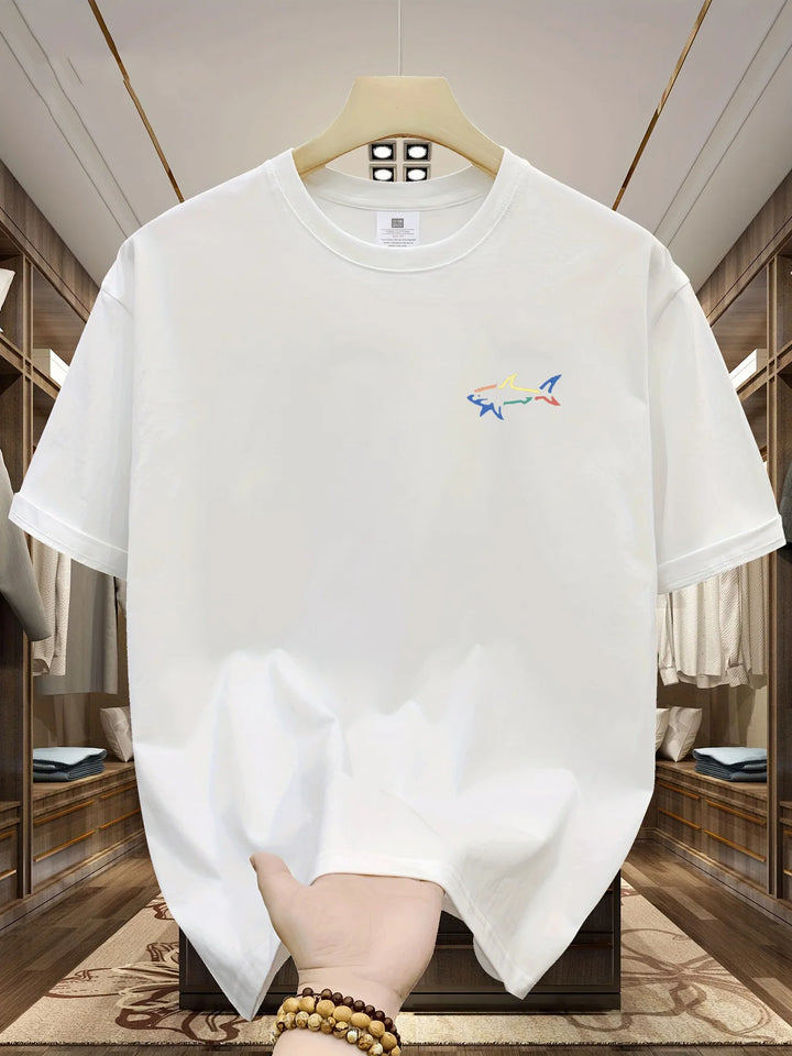 T-shirt Homme Coton Motif Requin