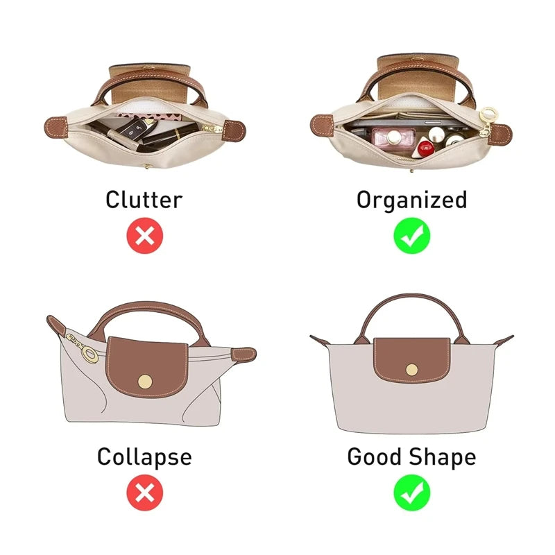 Organisateur de Sac pour Longchamp Mini