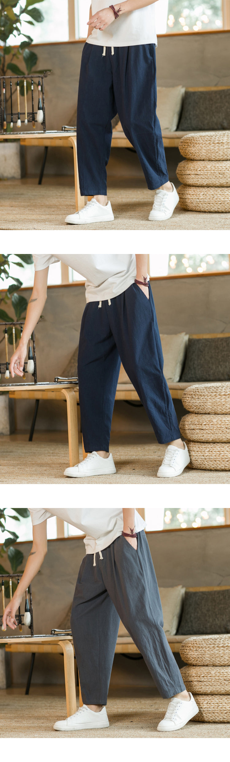 Pantalon en lin urbain