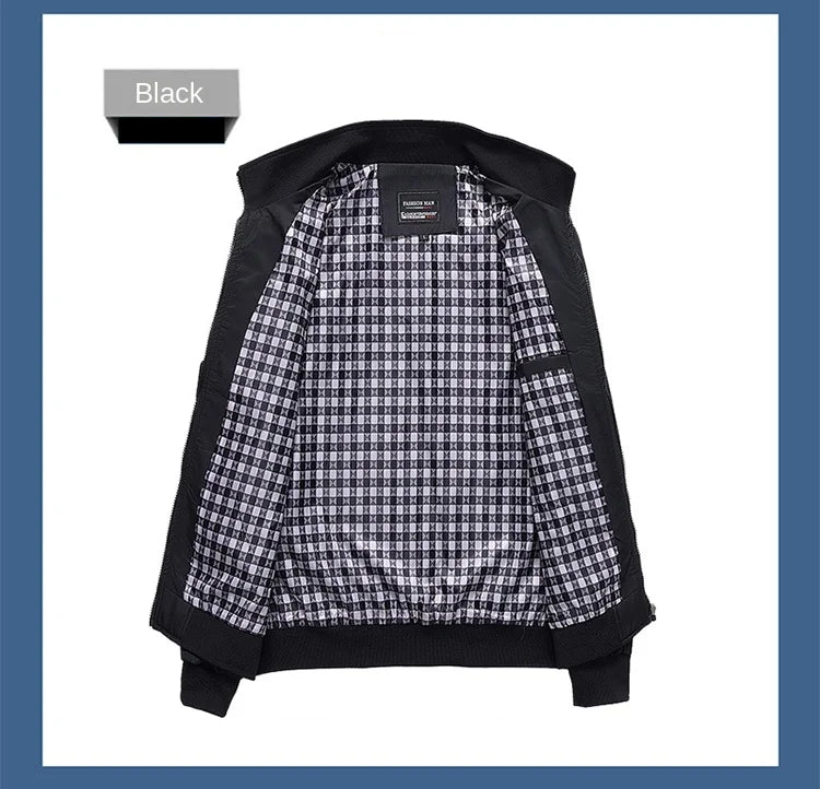 Veste Homme Décontractée Style Baseball Mi-Saison