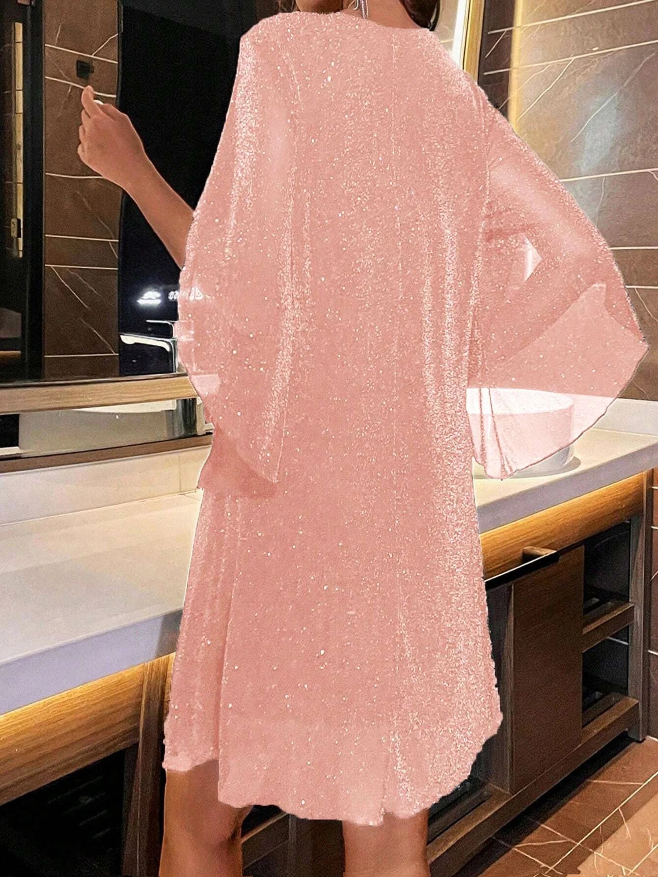 Robe d'été ample à col en V pour femme