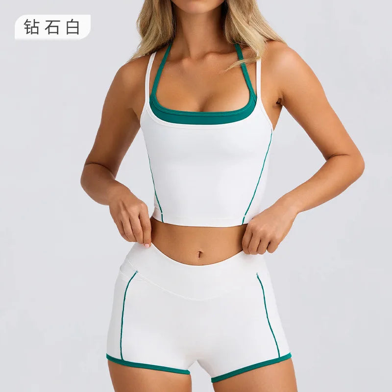 Ensemble Sport Femme 3 Pièces pour Yoga, Fitness et Running