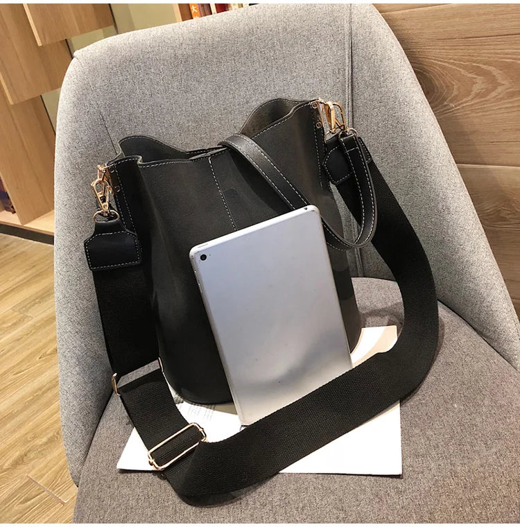 Sac Seau Femme Grande Capacité en Cuir PU Élégant