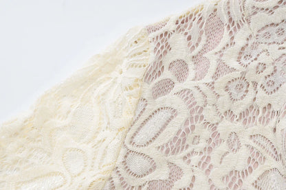 Robe en maille avec empiècements en tulle