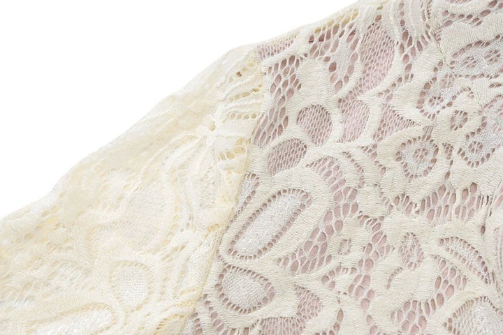 Robe en maille avec empiècements en tulle