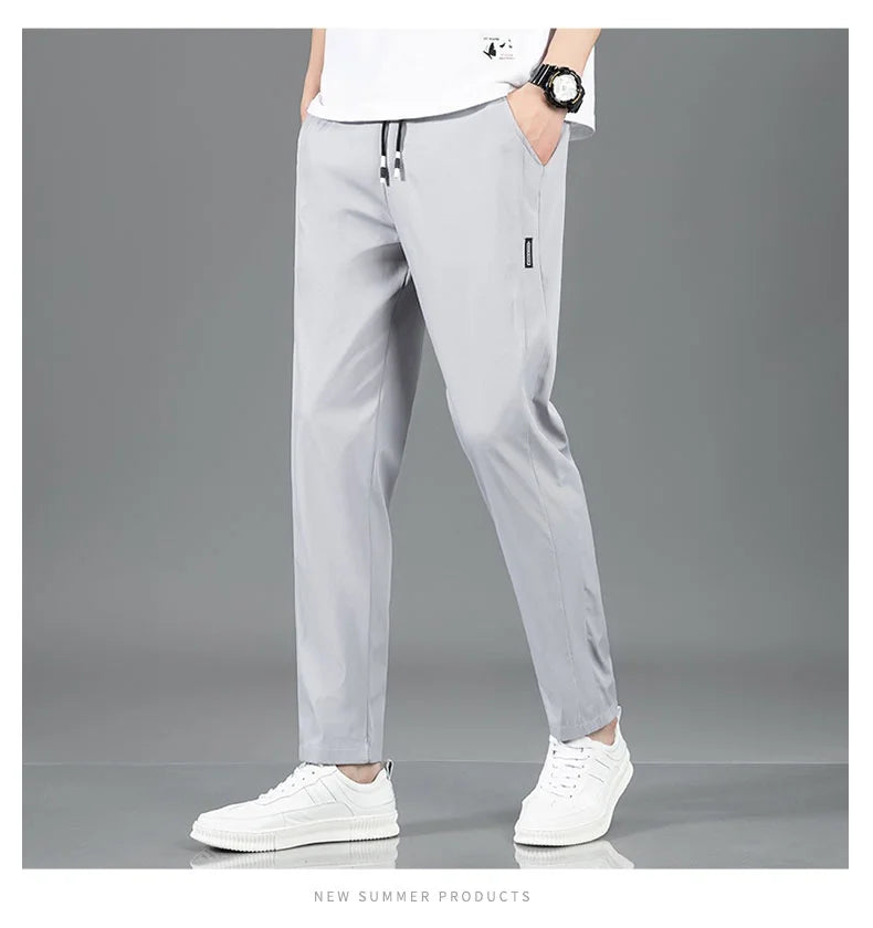 Pantalon Homme Léger et Respirant Style Business Casual
