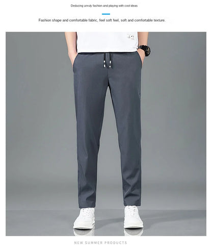 Pantalon Homme Léger et Respirant Style Business Casual