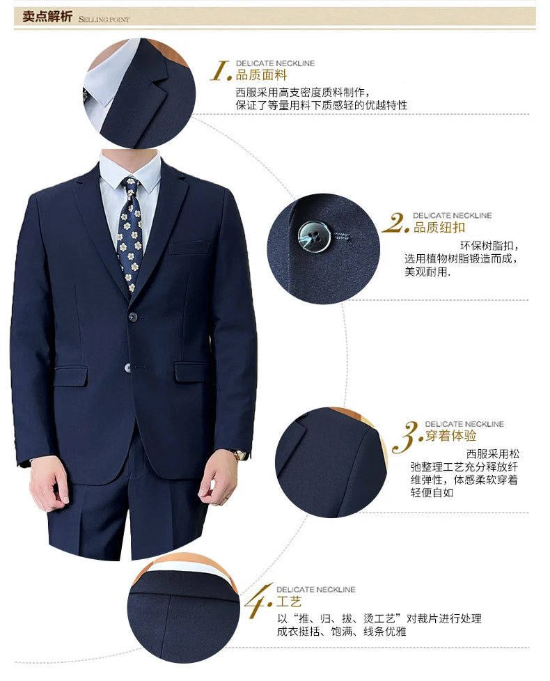Suit Homme Élégant 2 Pièces