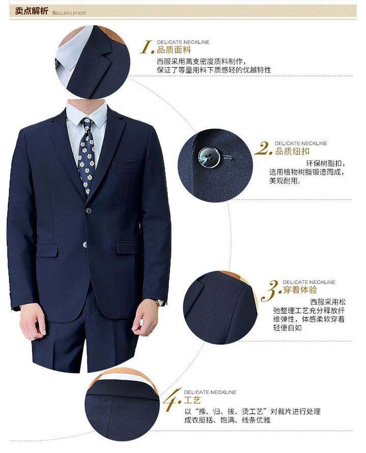 Suit Homme Élégant 2 Pièces