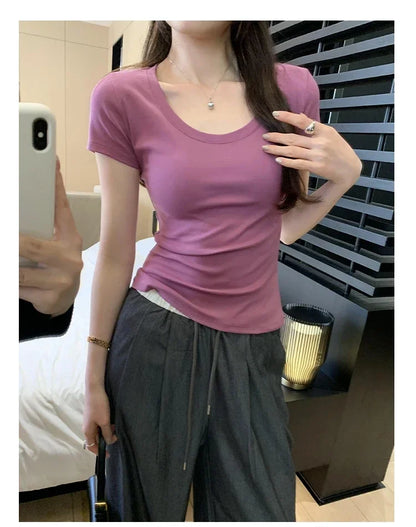 T-shirt en coton d’été pour femme