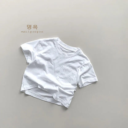 T-shirt Enfant en Coton à Manches Courtes pour Garçon