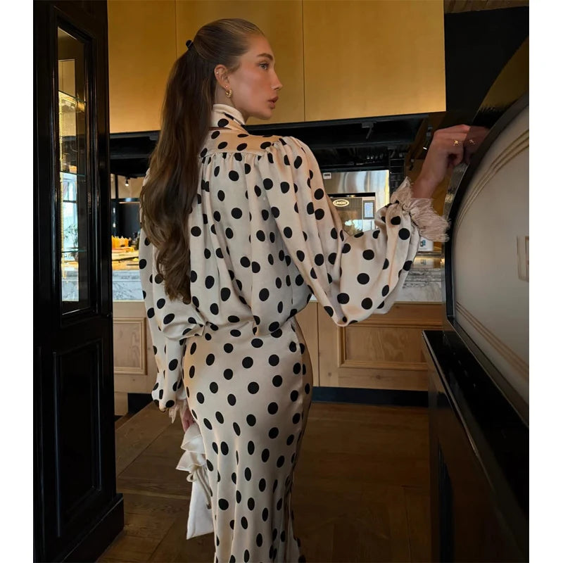 Ensemble Femme Élégant à Pois