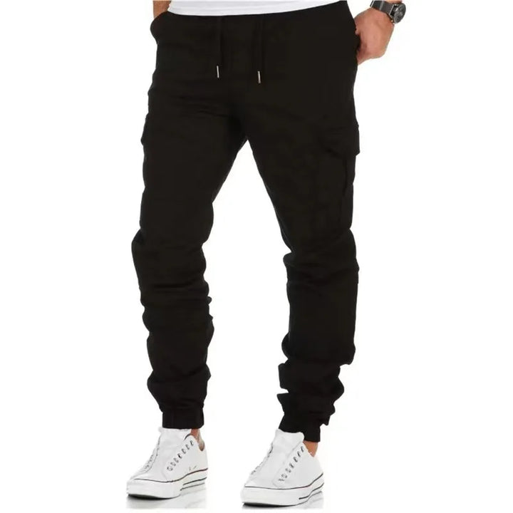 Pantalon Cargo Homme Taille Haute Décontracté