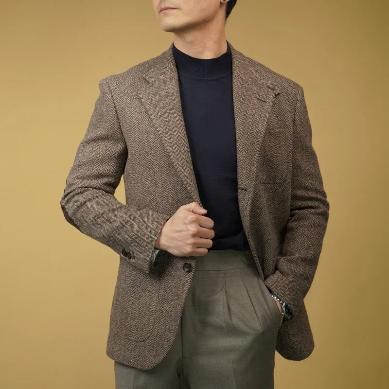 Blazer Homme en Tweed Slim Fit