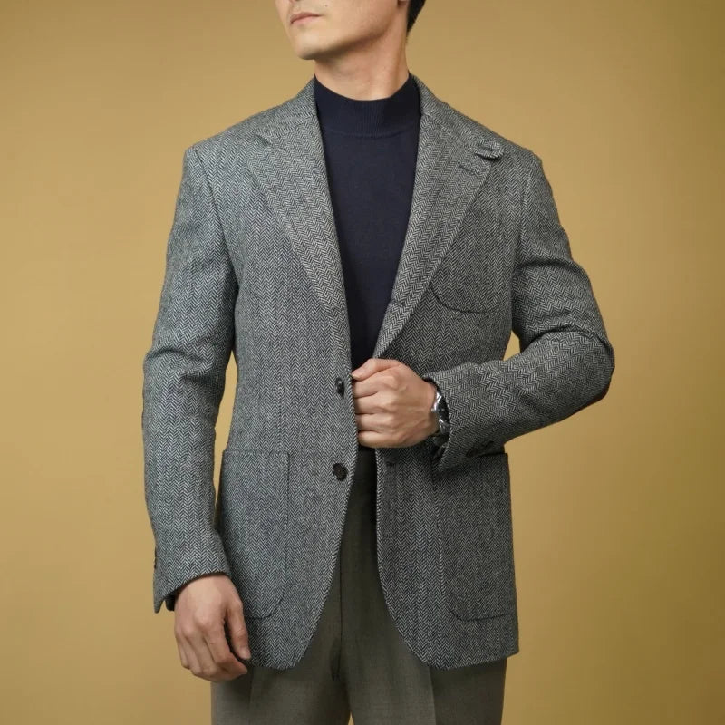 Blazer Homme en Tweed Slim Fit
