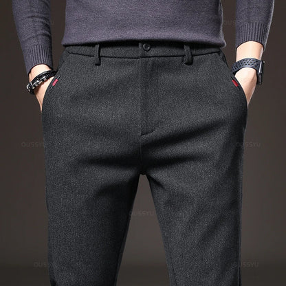 Pantalones elásticos elegantes para hombre