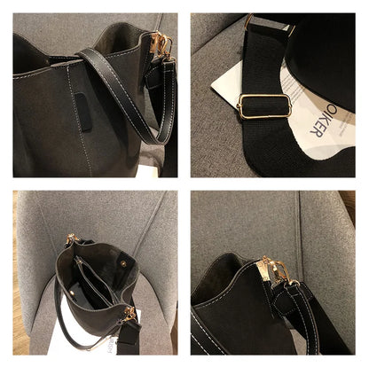 Sac Seau Femme Grande Capacité en Cuir PU Élégant