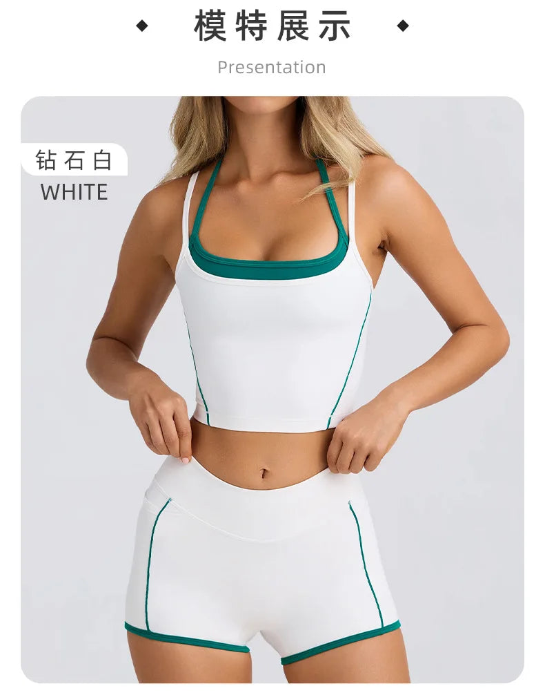 Ensemble Sport Femme 3 Pièces pour Yoga, Fitness et Running