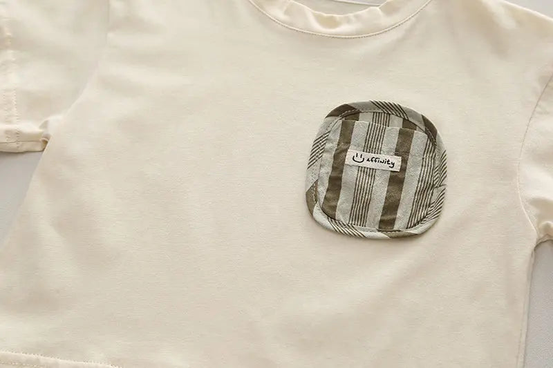 Ensemble Enfant 2 Pièces T-Shirt Rayé et Short