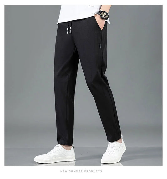 Pantalon Homme Léger et Respirant Style Business Casual