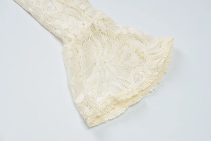 Robe en maille avec empiècements en tulle