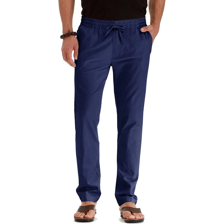 Pantalon Homme Léger Lin & Coton Style Hawaï