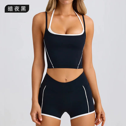 Ensemble Sport Femme 3 Pièces pour Yoga, Fitness et Running