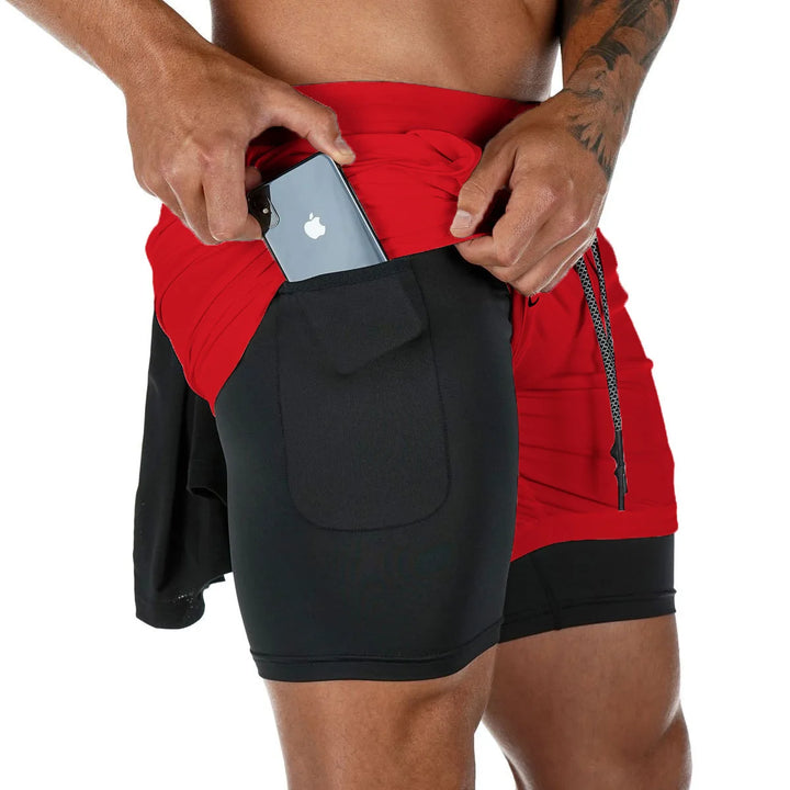 Shorts Homme 2-en-1 Camouflage Running