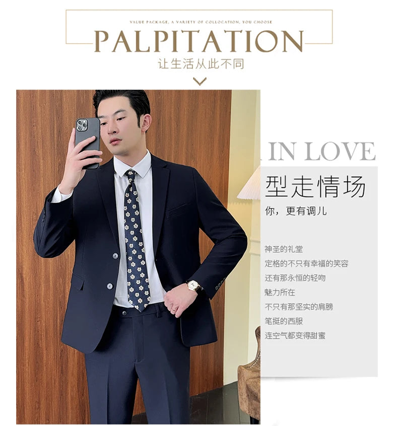 Suit Homme Élégant 2 Pièces
