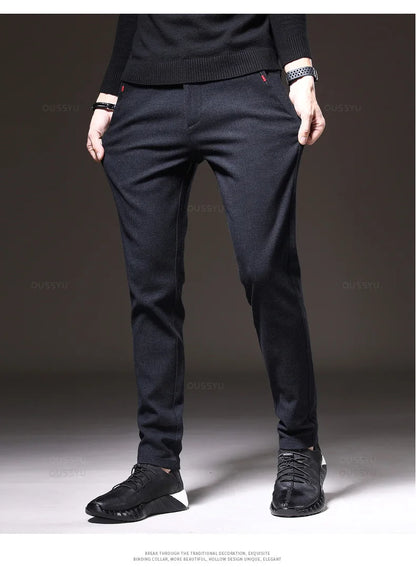 Pantalones elásticos elegantes para hombre